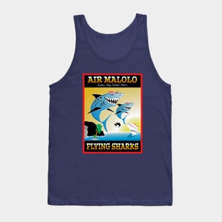 Air Malolo Flying Sharks Kona Big Island Tours Tank Top